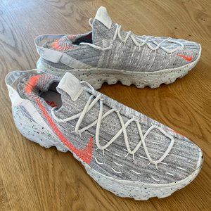 Nike Space Hippie 04 Shoes,  11W/9.5 M, Summit White Hyper Crimson